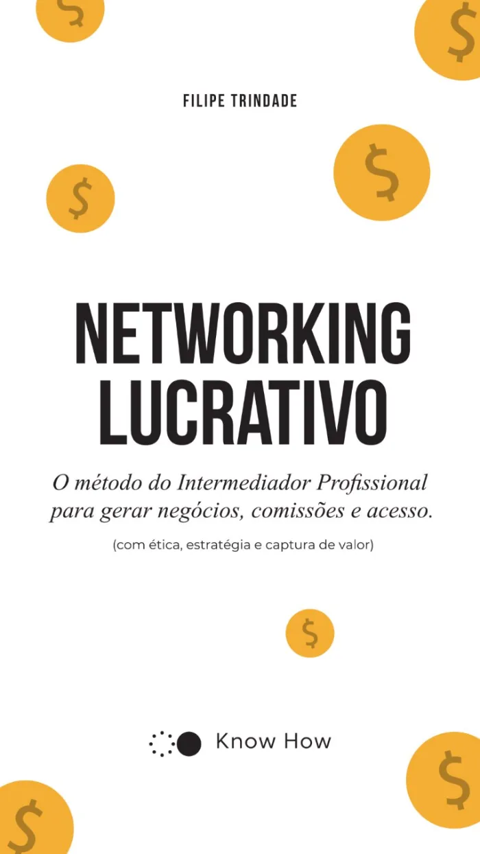 Capa do livro Networking Lucrativo, de Filipe Trindade